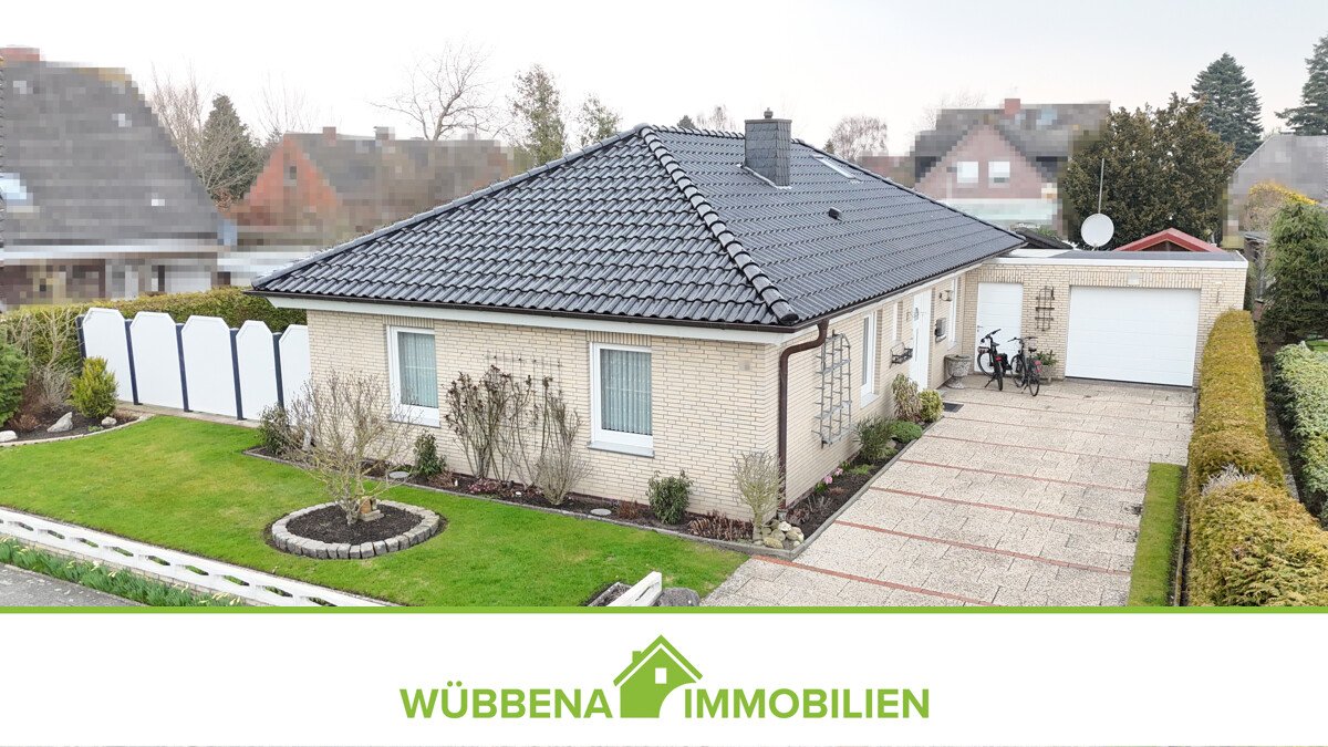 Hinte: Modernisierter 5-Zimmer-Bungalow mit Garage, überdachter Terrasse, Garten und Ausbaureserve Hinte: Modernisierter 5-Zimmer-Bungalow mit Garage, überdachter Terrasse, Garten und Ausbaureserve