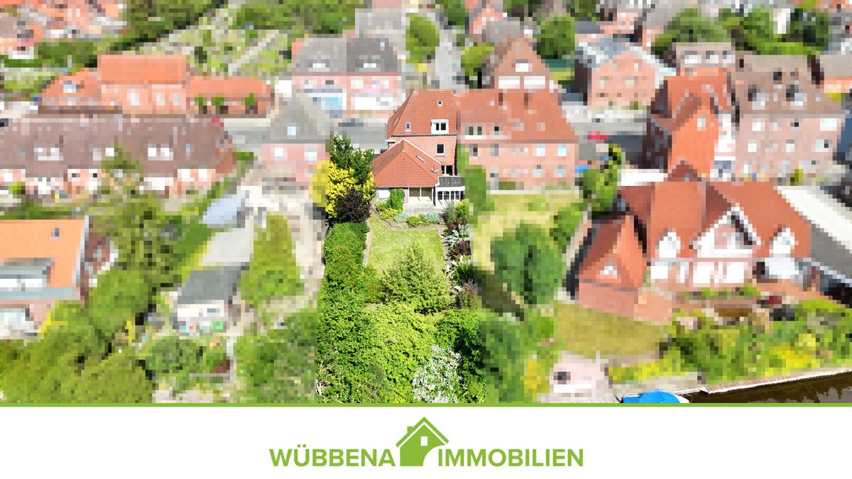 Emden-Früchteburg - Ihr Familienglück am Kanal: DHH mit 8 Zimmern, Bootssteg & Ausbaureserve Emden-Früchteburg - Ihr Familienglück am Kanal: DHH mit 8 Zimmern, Bootssteg & Ausbaureserve